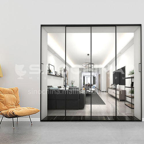 2.0mm modern minimalist style aluminum alloy extremely narrow sliding door9